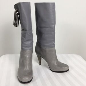 Coach Gray Heeled Boots